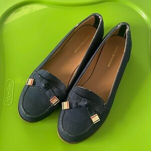 Tommy Hilfiger Women’s Size 8 Navy Letya Slip On moccasin loafers prep old money